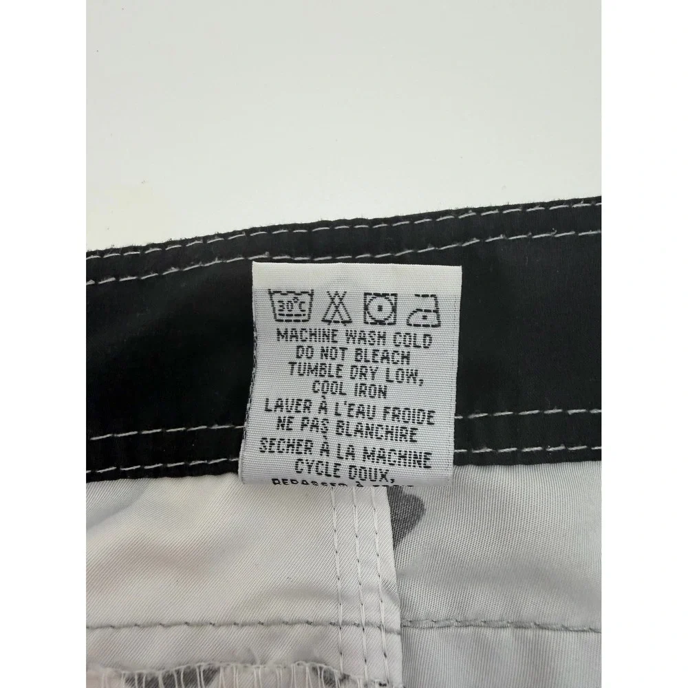 Vintage Billabong Y2K Camo Board Shorts Size 36 Gray White Black Surf Swim Trunk